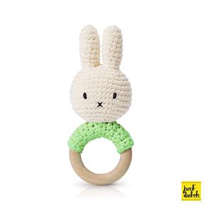 jdt6426-miffy-teether-eco-cotton-rattle-just-dutch-pistachio-one-size
