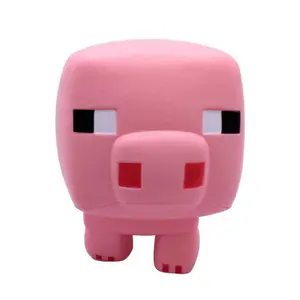 Figurine Just Toys Minecraft Mighty Mega Squishme Cochon image-0