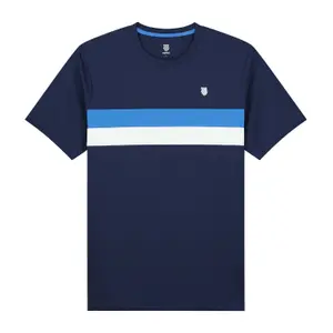 Camiseta K-Swiss Core Team Stripe Crew image-0