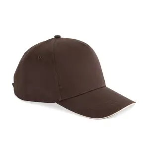 5-Panel-Cap mit kontrastierendem Sandwich K-up image-1