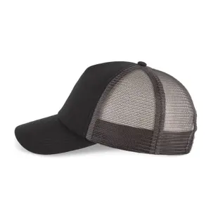 Cotton canvas 5 panel trucker cap K-up Gold Label image-3