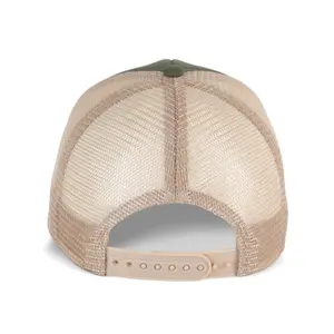 Cotton canvas 5 panel trucker cap K-up Gold Label image-2