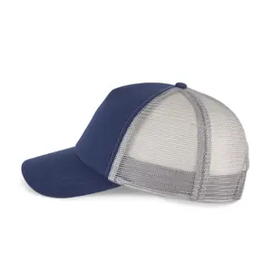 Cotton canvas 5 panel trucker cap K-up Gold Label image-3