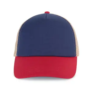 Cotton canvas 5 panel trucker cap K-up Gold Label image-1