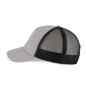Cotton canvas 5 panel trucker cap K-up Gold Label image-3
