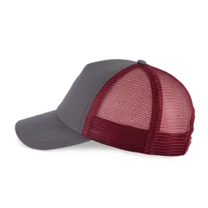 Cotton canvas 5 panel trucker cap K-up Gold Label image-3