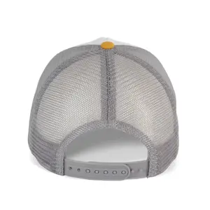 Cotton canvas 5 panel trucker cap K-up Gold Label image-2
