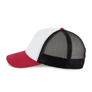 Cotton canvas 5 panel trucker cap K-up Gold Label image-3