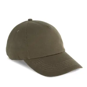 5 Panel Cotton Canvas Cap K-up Gold Label image-1