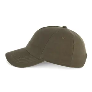 5 Panel Cotton Canvas Cap K-up Gold Label image-2