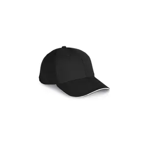 Contrasting sandwich cap - 6 panels - organic cotton K-up image-1