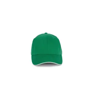 Contrasting sandwich cap - 6 panels - organic cotton K-up image-0