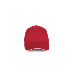 Contrasting sandwich cap - 6 panels - organic cotton K-up image-0