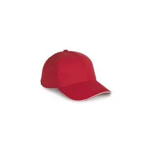 Contrasting sandwich cap - 6 panels - organic cotton K-up image-1