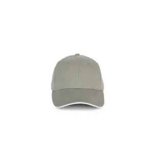 Contrasting sandwich cap - 6 panels - organic cotton K-up image-0