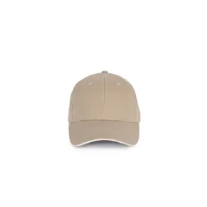 Contrasting sandwich cap - 6 panels - organic cotton K-up image-0