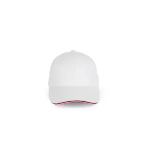 Contrasting sandwich cap - 6 panels - organic cotton K-up image-0
