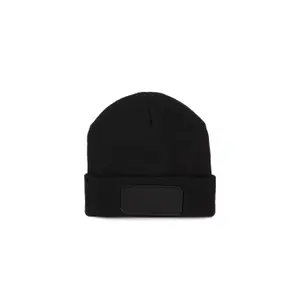 Recycled beanie with patch and thinsulate lining K-up image-0