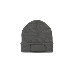 Recycled beanie with patch and thinsulate lining K-up image-0