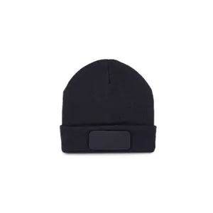 Recycled beanie with patch and thinsulate lining K-up image-0