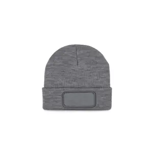 Recycled beanie with patch and thinsulate lining K-up image-0