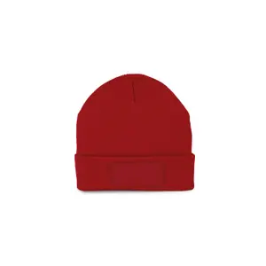 Recycled beanie with patch and thinsulate lining K-up image-0