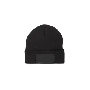 Beanie with patch and thinsulate lining K-up image-0