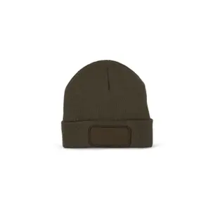 Beanie with patch and thinsulate lining K-up image-0