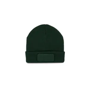 Beanie with patch and thinsulate lining K-up image-0