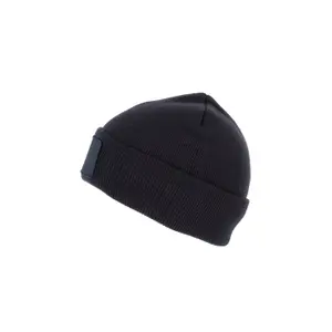 Beanie with patch and thinsulate lining K-up image-1