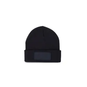 Beanie with patch K-up image-0