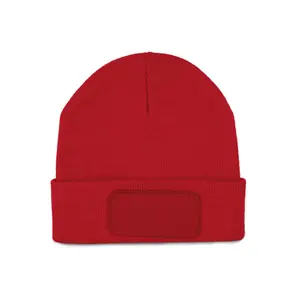 Beanie with patch K-up image-0