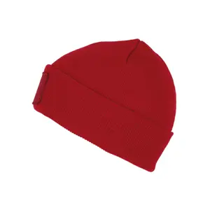 Beanie with patch K-up image-1