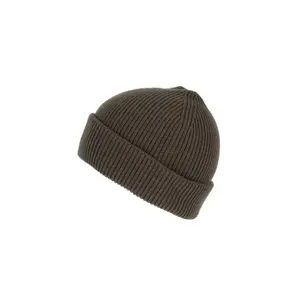 Ribbed beanie with double cuff K-up image-0