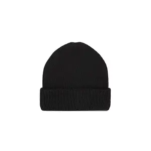 Ribbed beanie with double cuff K-up image-0