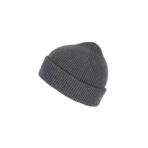 Ribbed beanie with double cuff K-up image-0