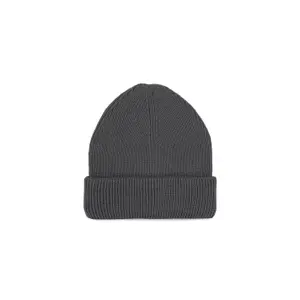 Ribbed beanie with double cuff K-up image-1