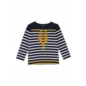 Long sleeve rustic t-shirt for kids Armor-Lux image-0