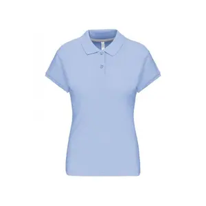 Damen Polo mit kurzen Ärmeln Kariban image-1