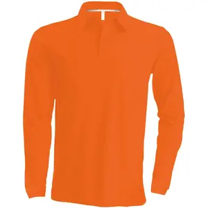 Long sleeve polo shirt Kariban image-1