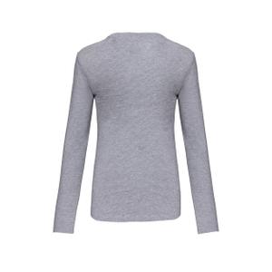 Långärmad T-shirt för kvinnor Kariban Col V image-1