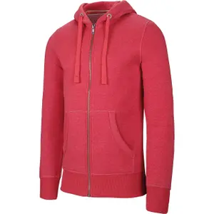 Sweatshirt com capuz e fecho éclair Kariban Mélange image-1