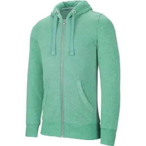 Sweatshirt com capuz e fecho éclair Kariban Mélange image-1
