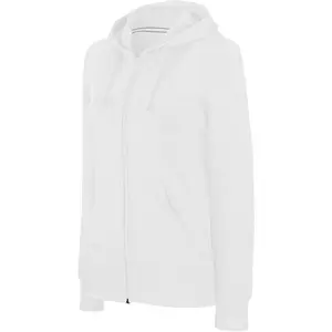 Women's zip-up hoodie Kariban blanc image-1