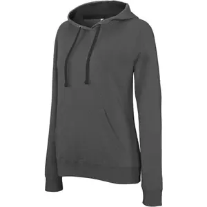 Women's hooded sweatshirt Kariban Contrastée image-1
