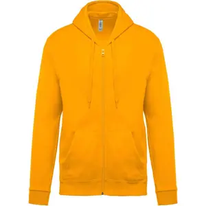 Hooded sweatshirt with zip Kariban Molleton image-1