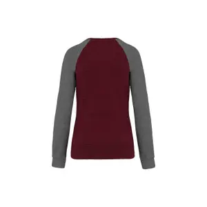 Damen-Rundhals-Sweatshirt Kariban bicolore image-1