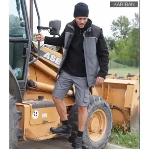 Ujj nélküli munkás mellény steppelt image-1