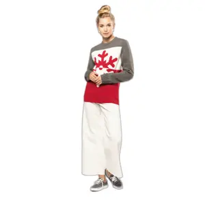 Pullover Kariban Motif Flocon image-2
