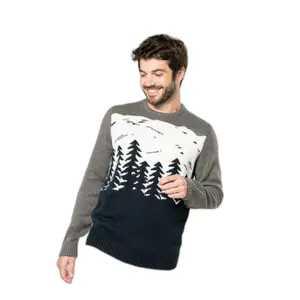 Pullover Kariban Motif Sapin image-0